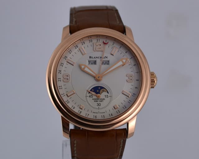 Blancpain Leman Triple Date Complete Calendar 18K Rose Gold 40MM