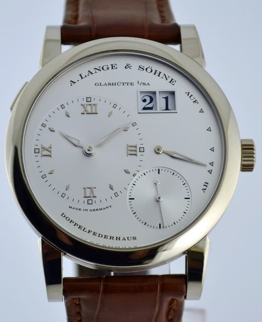 A. Lange and Sohne Lange 1 18K WG Silver Dial