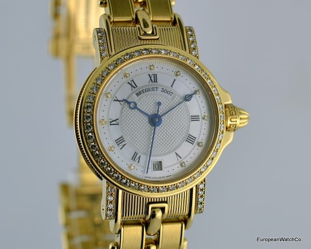 Breguet Ladies Marine YG/YG 
MOP Diamond Dial