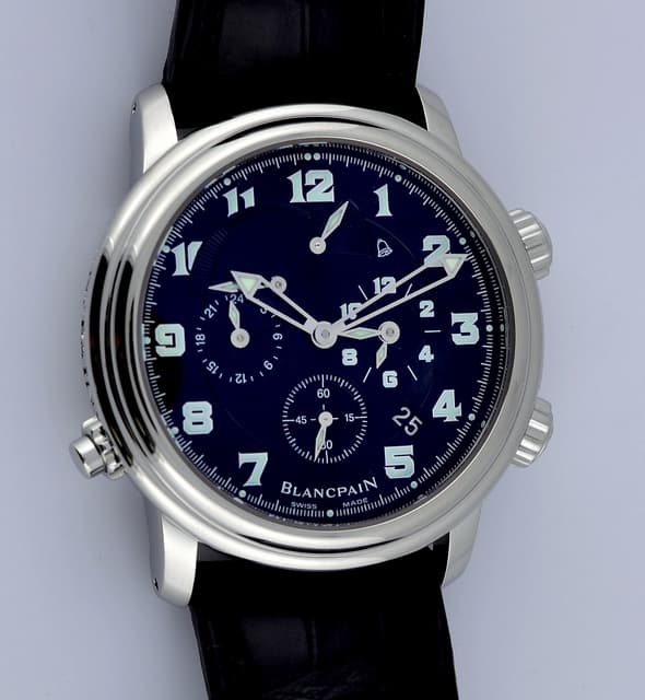 Blancpain Reveil GMT Alarm SS Black Dial 41MM