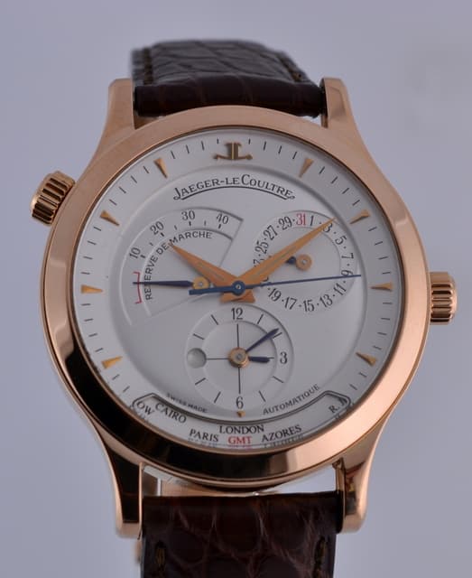 Jaeger LeCoultre Master Geographic RG White Dial 38MM