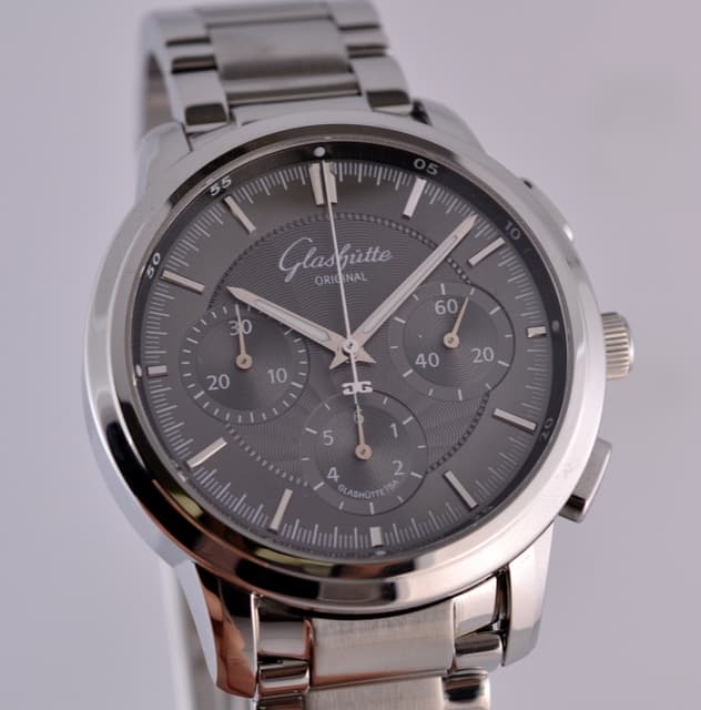 Glashutte Original Senator Chronograph 
SS/SS Grey Dial 40MM
