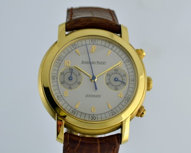 Audemars Piguet Jules Audemars Chronograph YG Silver Dial