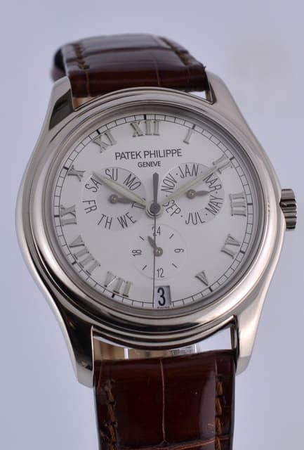 Patek Philippe Annual Calendar Silver Dial 18K White Gold 37MM