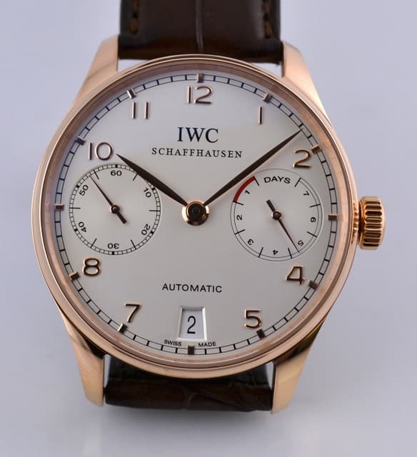 IWC Portugieser 18K RG 7 Day Automatic 