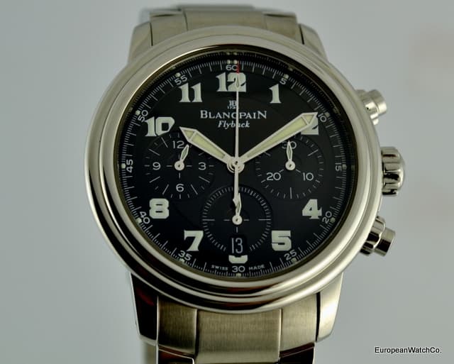 Blancpain Flyback Chronograph Black Dial SS/SS 38MM