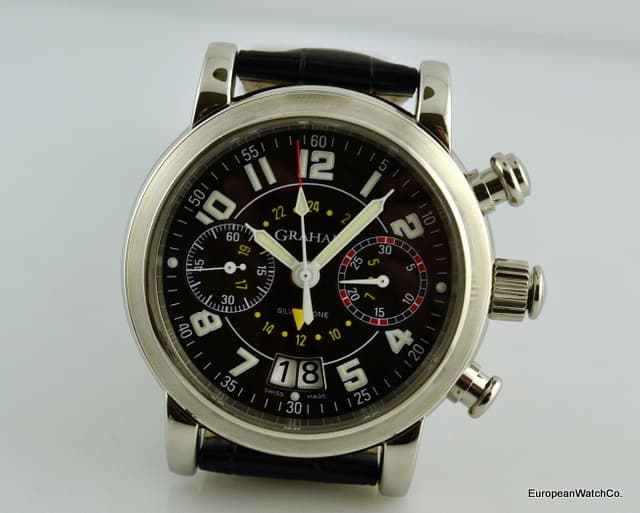 Graham Silverstone Flyback Chrongraph GMT SS/Strap