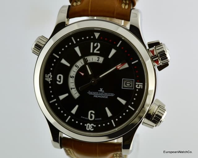 Jaeger LeCoultre Master Compressor Memovox SS/Alligaitor 