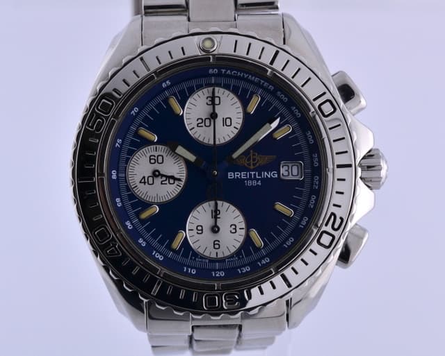 Breitling Shark Chronograph SS/SS Blue Dial 41MM