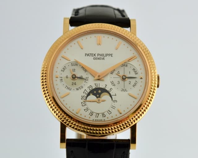 Patek Philippe Perpetual Calendar 5039R 18K RG Hobnail Bezel
