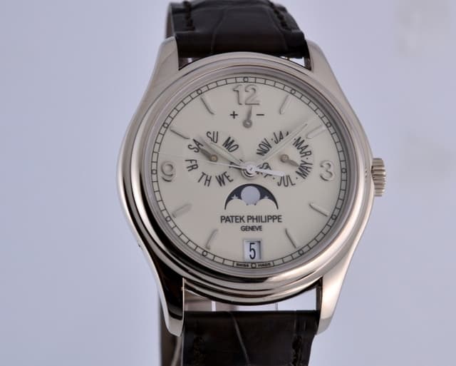 Patek Philippe Annual Calendar 18K White Gold Porcelain Dial 39MM

