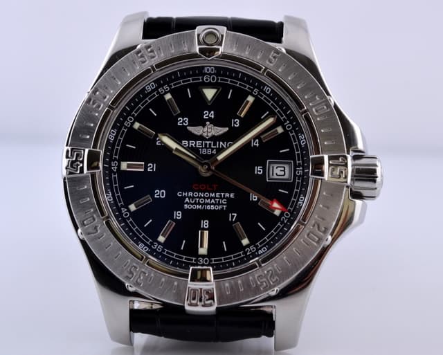 Breitling Colt Automatic II SS / Rubber Black Dial 41MM