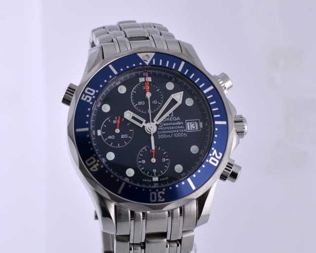 Omega Seamaster Professional Chronograph Blue Dial SS/SS 
