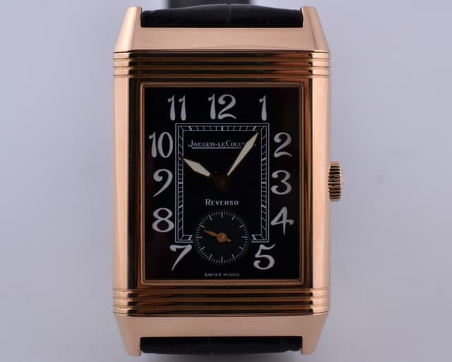 Jaeger LeCoultre Reverso Grande Taille Art Deco 18K Rose Gold