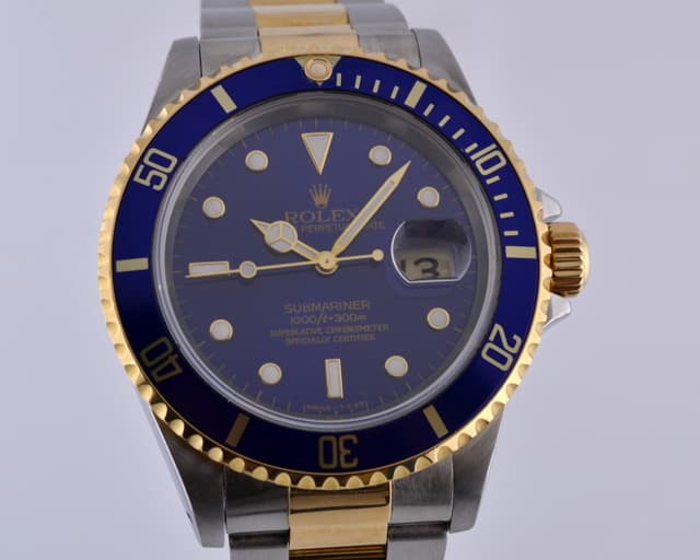 Rolex Submariner 2 Tone Blue Dial T Series (1996)