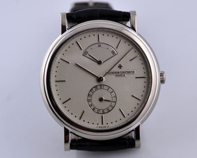 Vacheron Constantin Les Historiques Power Reserve 18K White Gold Silver Dial