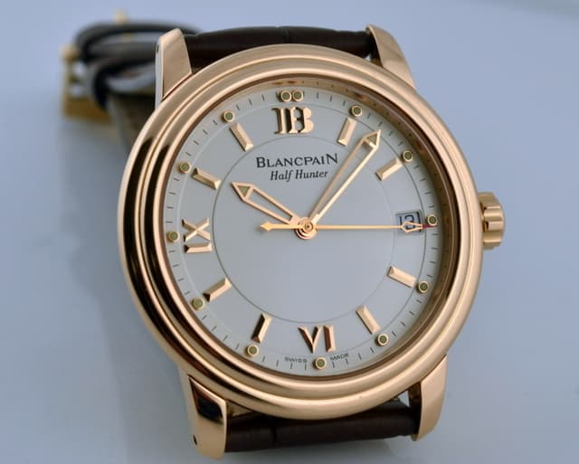 Blancpain Leman Half-Hunter 18K Rose Gold LIMITED 38MM