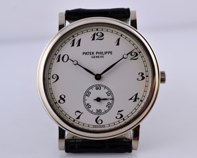 Patek Philippe Calatrava 18K White Gold Arabic Numerals 33MM