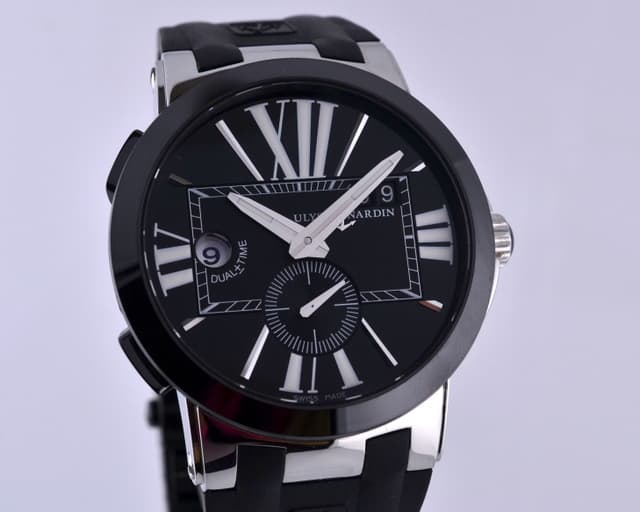 Ulysse Nardin Executive Dual Time SS Black Dial
