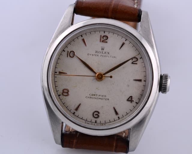 Rolex Steel Silver Dial Arabic Circa 1947 32MM