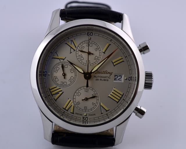 Breitling Navitimer Grand Premier Chronograph SS Silver Roman Dial 39.7MM