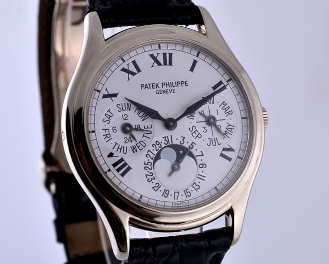 Patek Philippe Perpetual Calendar White Dial Roman 18K White Gold 36MM