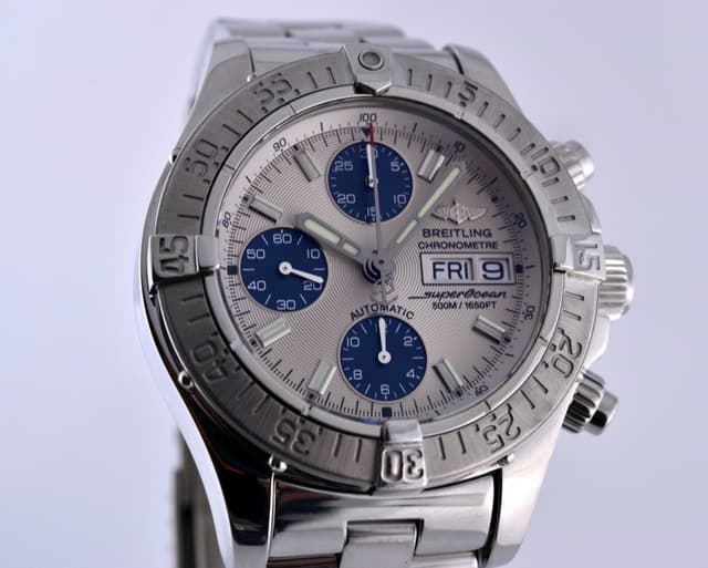 Breitling Super Ocean Chronograph SS/SS White Dial 42MM
