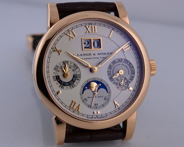 A. Lange and Sohne Langematik Perpetual 18K
Rose Gold 39.5MM