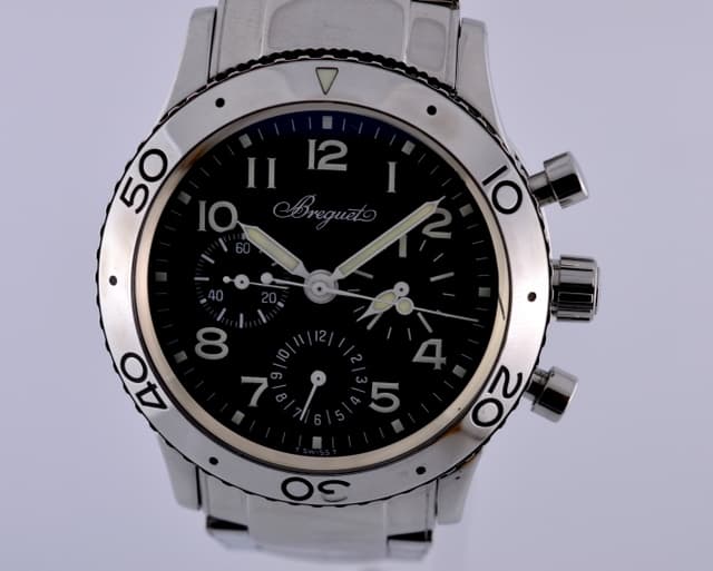 Breguet Type XX Aeronavale SS/SS Black Dial 39.5MM