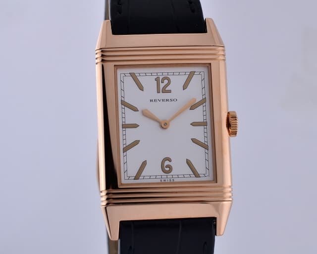 Jaeger LeCoultre Grande Reverso Tribute to 1931 Ultra Thin Cream Dial 18K Rose Gold 