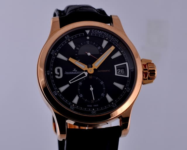 Jaeger LeCoultre Master Compressor GMT 18K Rose Gold 41.5MM