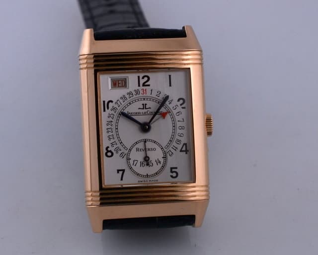Jaeger LeCoultre Reverso Calendar Date 18K Rose Gold