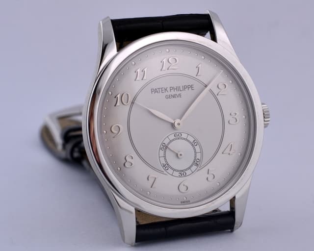 Patek Philippe Calatrava Platinum Silver Dial Arabic Numerals 37MM
