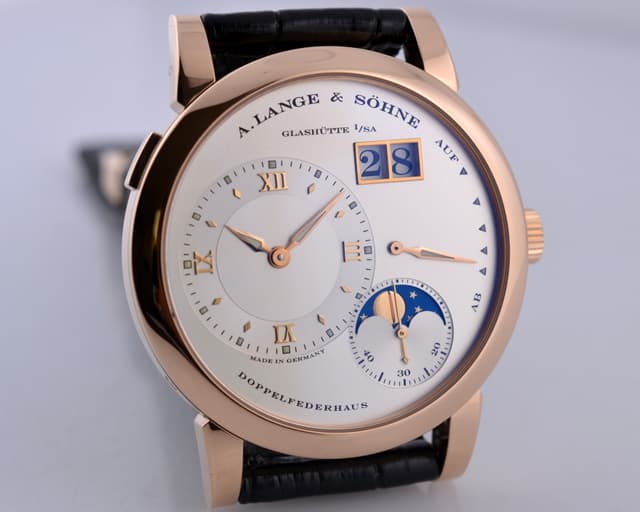 A. Lange and Sohne Lange 1 Moon 18K Rose Gold 38.5MM