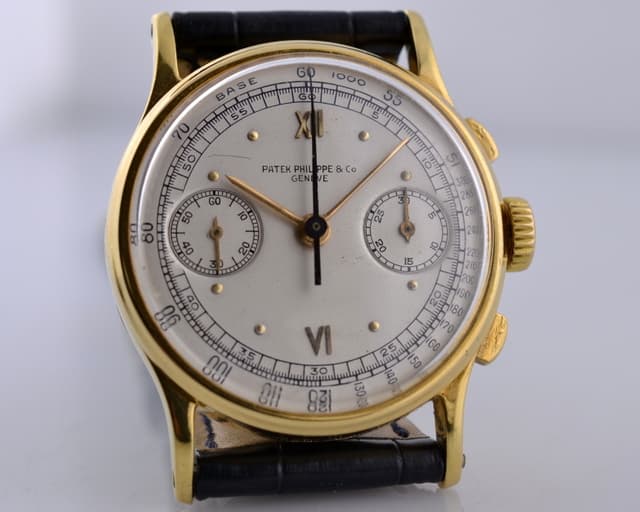 Patek Philippe Vintage Chronograph 130 18K YG Sector Dial 
