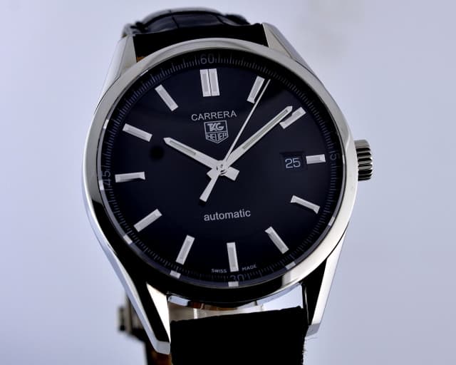 TAG Heuer Carrera Automatic SS Black Dial 38.5MM