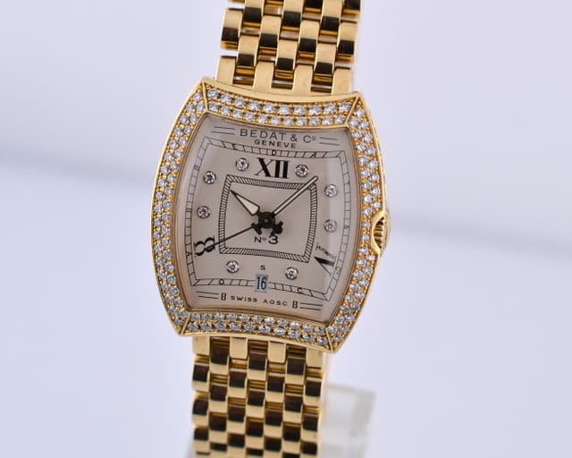 Bedat No. 3 18K Yellow Gold Diamond Bezel