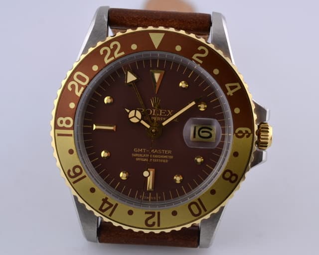 Rolex GMT Master Brown Nipple Dial "Root Beer" Bezel 1973 40MM