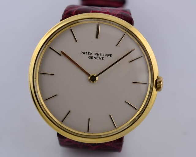 Patek Philippe Calatrava 18K Yellow Gold Circa 1960's 34.5MM