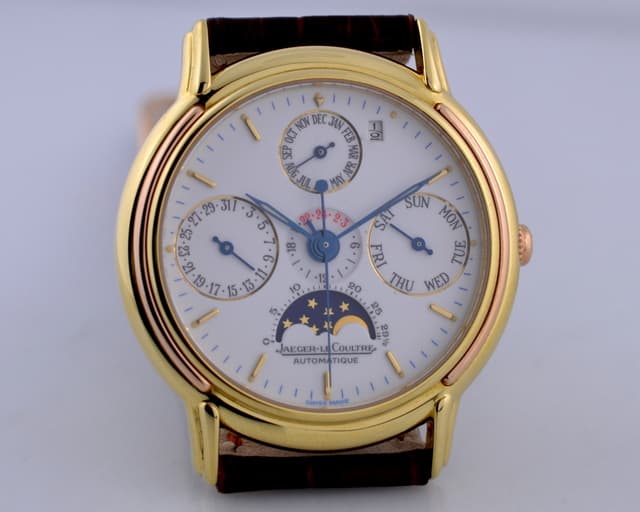 Jaeger LeCoultre Odysseus Perpetual Calendar Enamel Dial 18K Yellow / Rose Gold 36MM