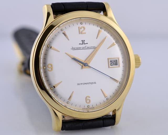 Jaeger LeCoultre Master Control Grande Taille Silver Dial 18K Yellow Gold 37MM 