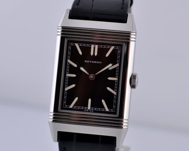 Jaeger LeCoultre Grande Reverso "Tribute to 1931" Ultra Thin SS Black Dial