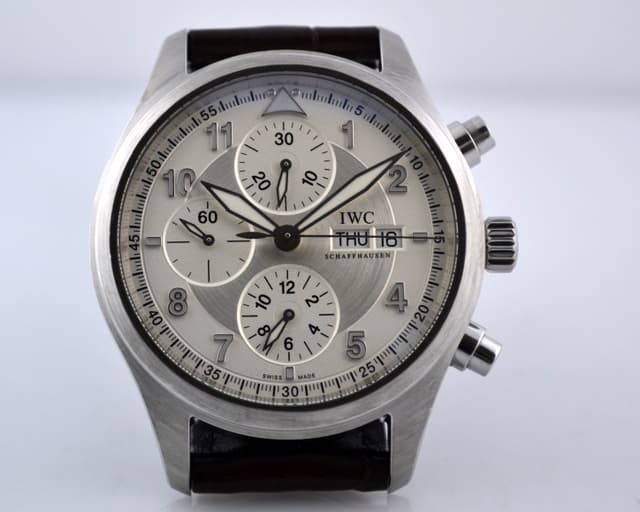IWC Pilot Spitfire Chronograph SS Silver Dial 42MM