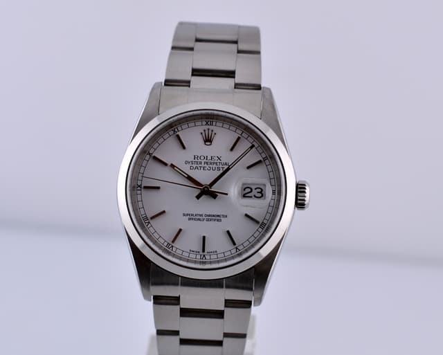 Rolex Datejust SS/SS White Stick Dial Y Series (2002)