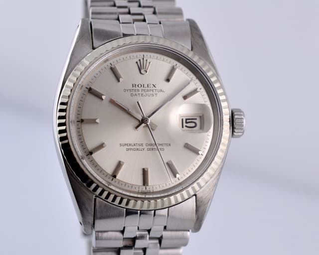 Rolex Oyster Perpetual Datejust SS Silver Dial Circa 1970 35MM