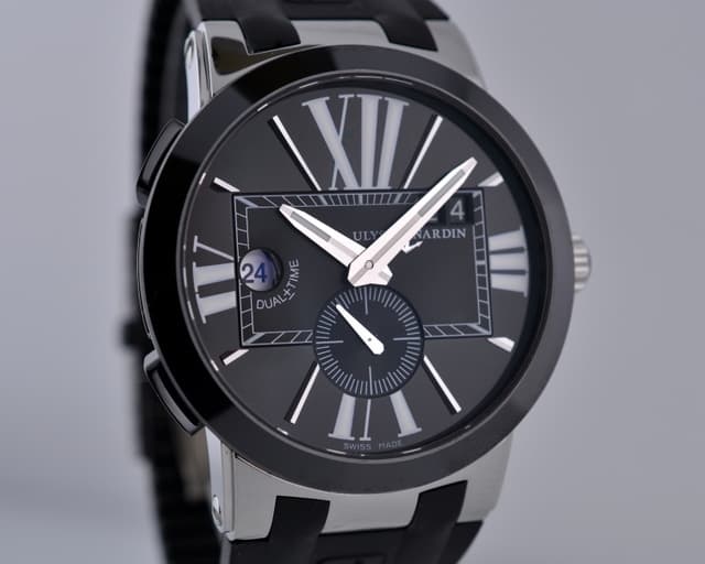 Ulysse Nardin Executive Dual Time SS Black Dial 43MM
