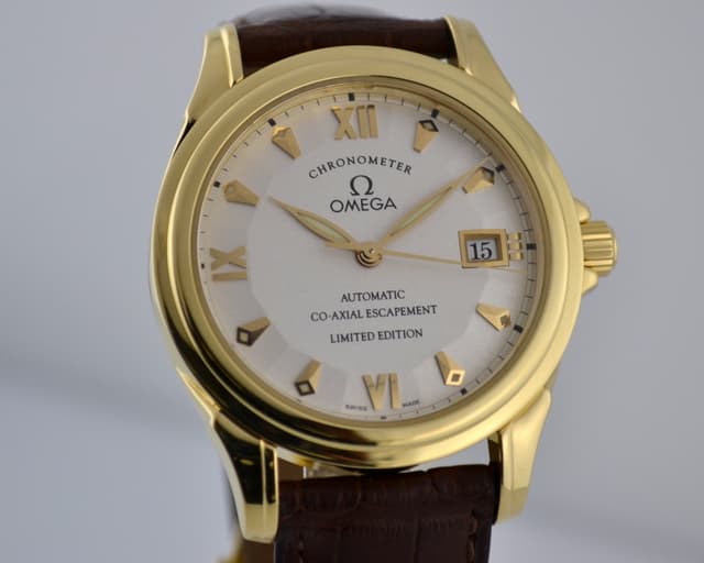Omega De Ville Co Axial Automatic 18K Yellow Gold Limited 38MM