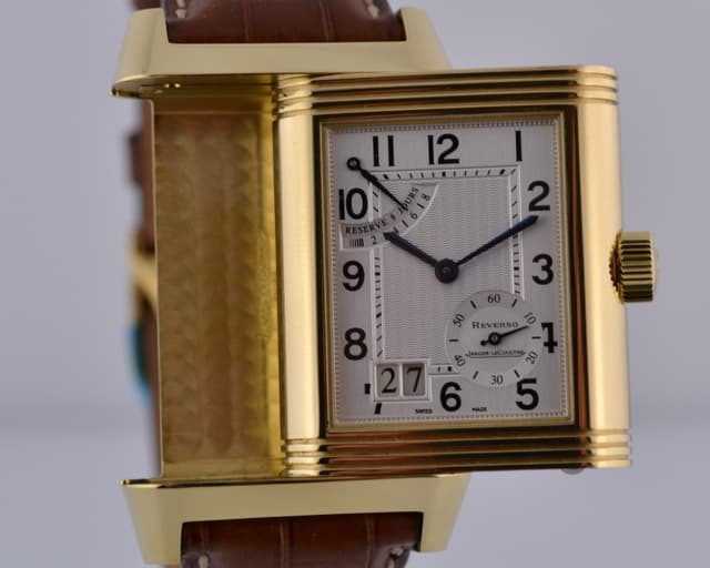 Jaeger LeCoultre Reverso Grande Date Power Reserve 18K Yellow Gold Manual Wind