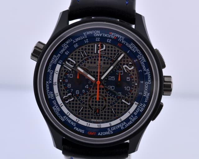 Jaeger LeCoultre AMVOX5 World Chonograph LMP1 Ceramic / Titanium Limited NEW