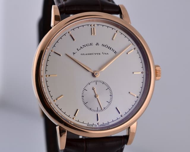 A. Lange and Sohne Saxonia Manual Wind 18K Rose Gold 37MM